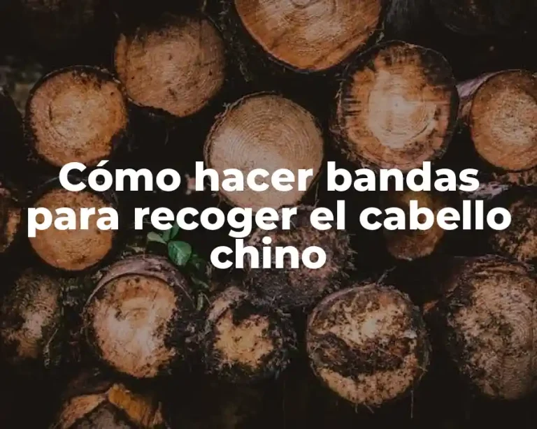Cómo hacer bandas para recoger el cabello chino