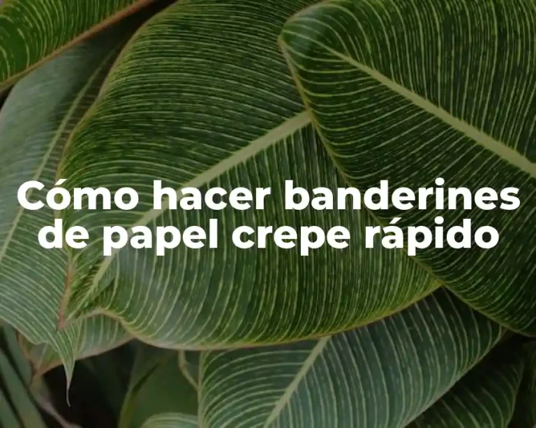 Cómo hacer banderines de papel crepe rápido