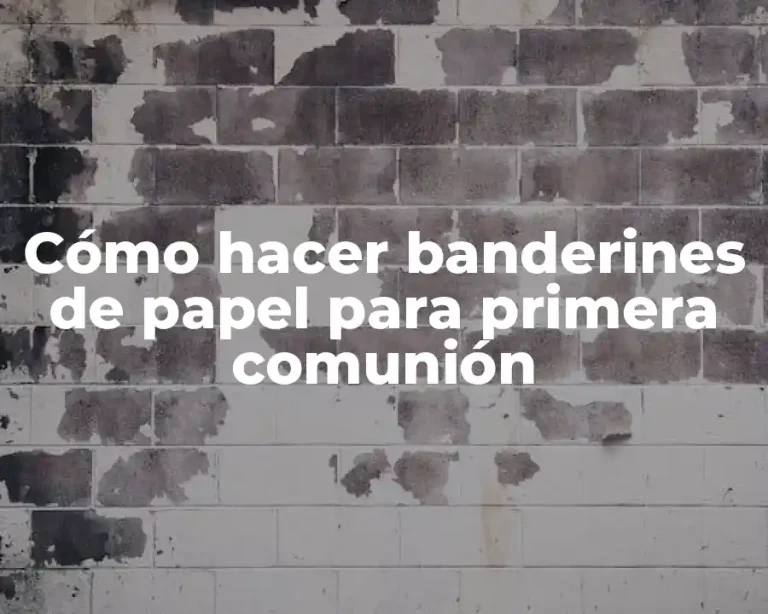 Cómo hacer banderines de papel para primera comunión