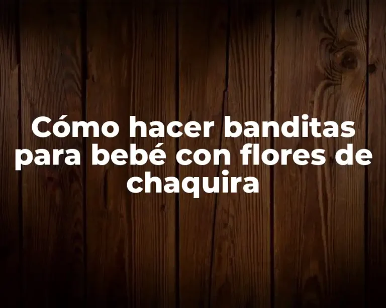 Cómo hacer banditas para bebé con flores de chaquira