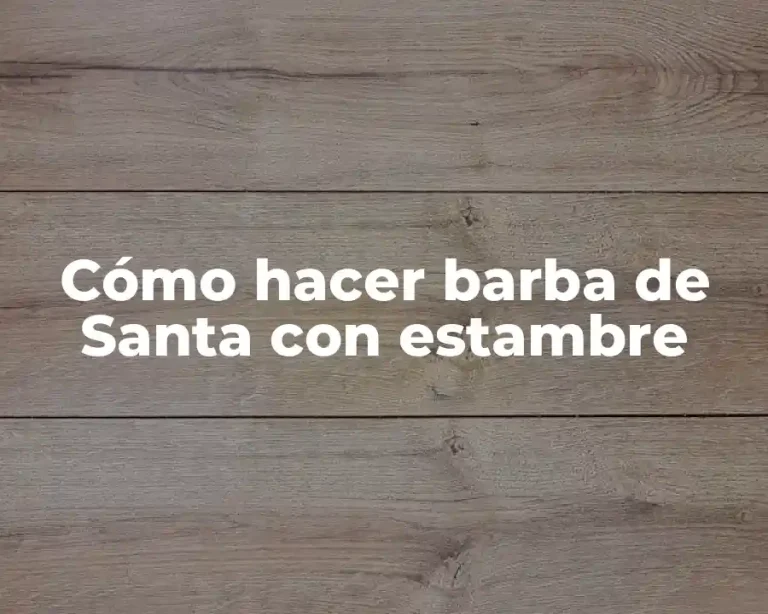 Cómo hacer barba de Santa con estambre