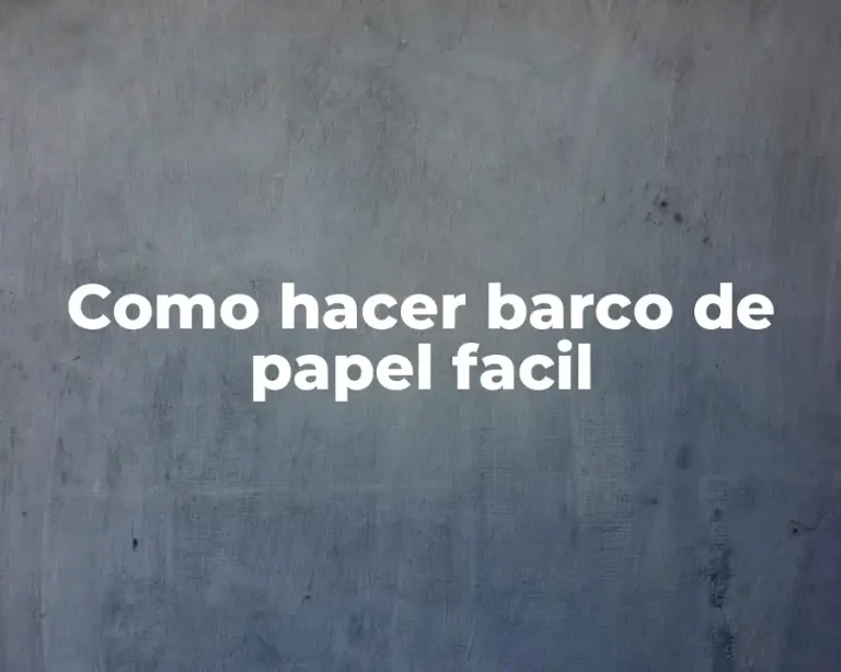 Como hacer barco de papel facil
