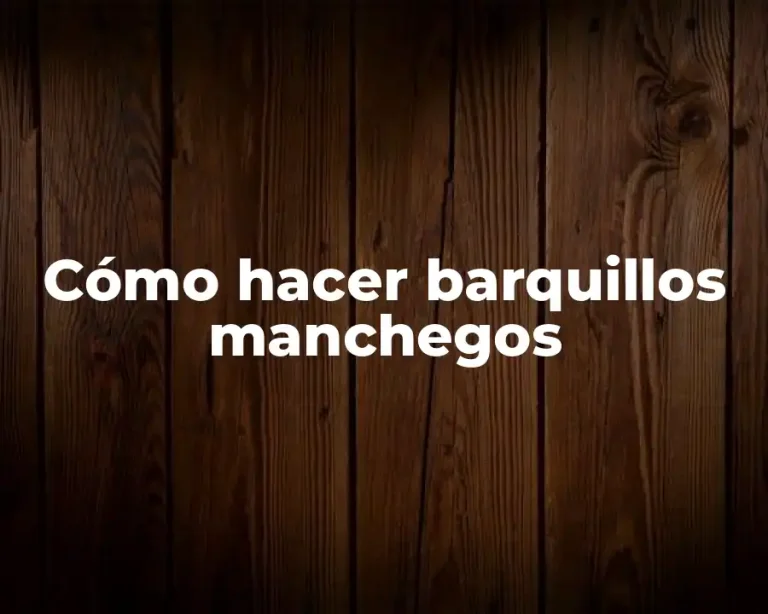 Cómo hacer barquillos manchegos