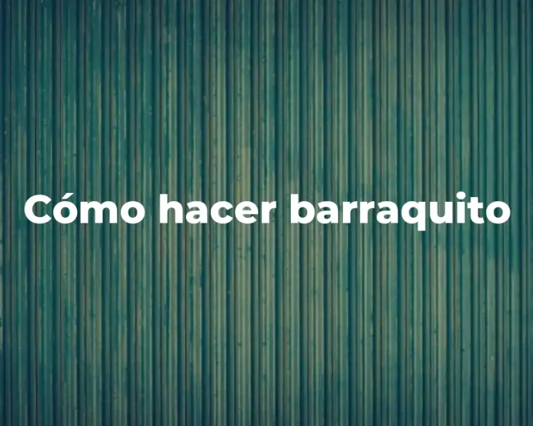 Cómo hacer barraquito