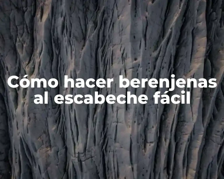 Cómo hacer berenjenas al escabeche fácil