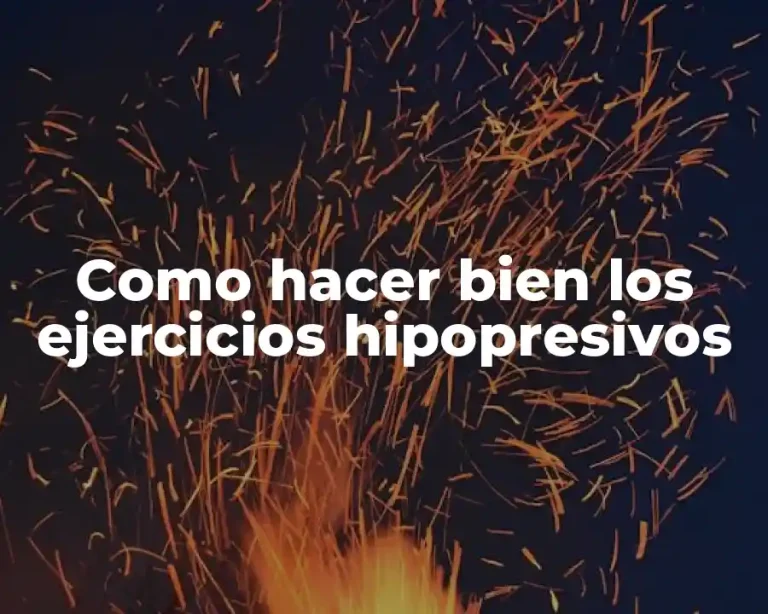 Como hacer bien los ejercicios hipopresivos