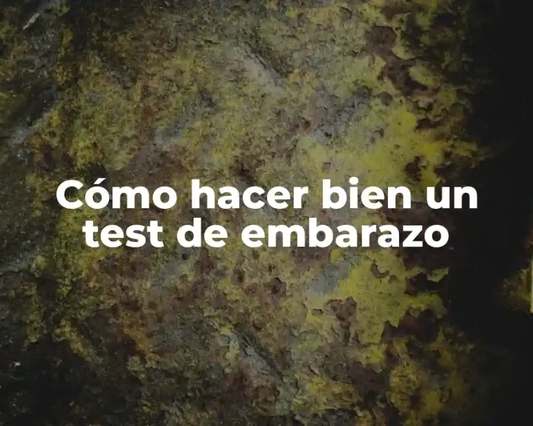 Cómo hacer bien un test de embarazo