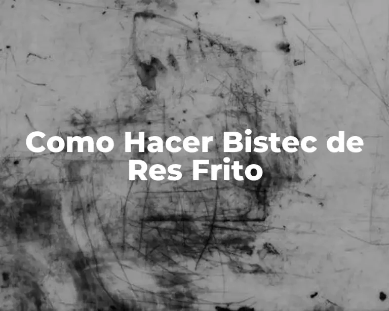 Como Hacer Bistec de Res Frito