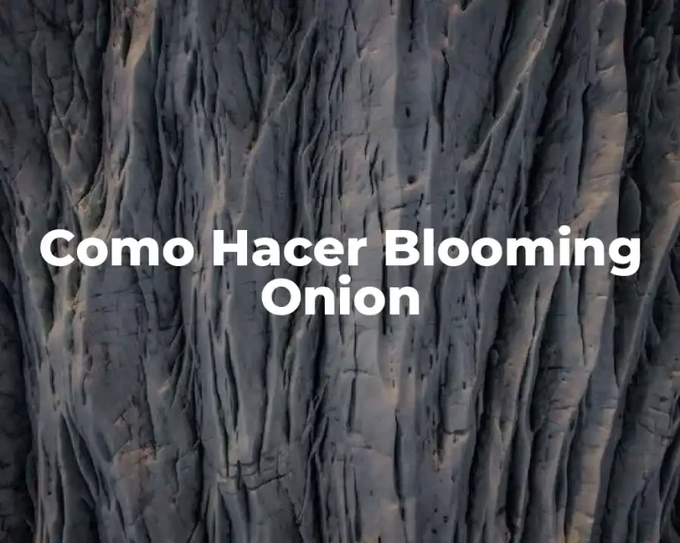 Como Hacer Blooming Onion