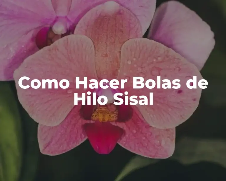 Como Hacer Bolas de Hilo Sisal