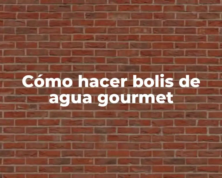 Cómo hacer bolis de agua gourmet