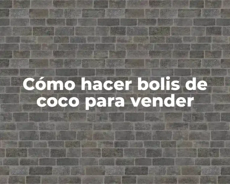 Cómo hacer bolis de coco para vender