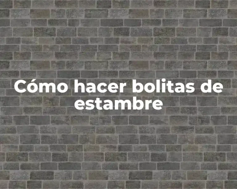 Cómo hacer bolitas de estambre