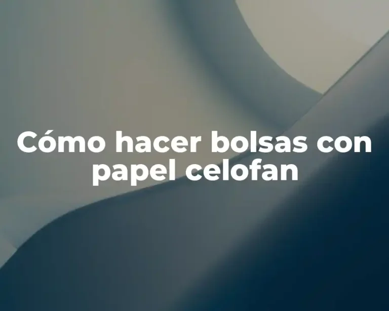 Cómo hacer bolsas con papel celofan