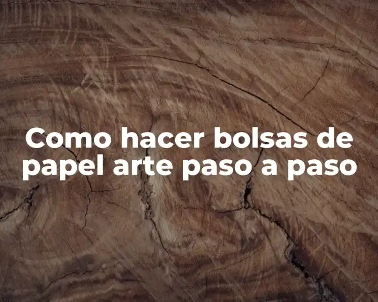 Como hacer bolsas de papel arte paso a paso