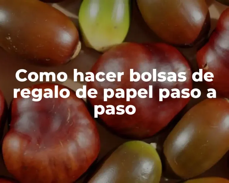 Como hacer bolsas de regalo de papel paso a paso