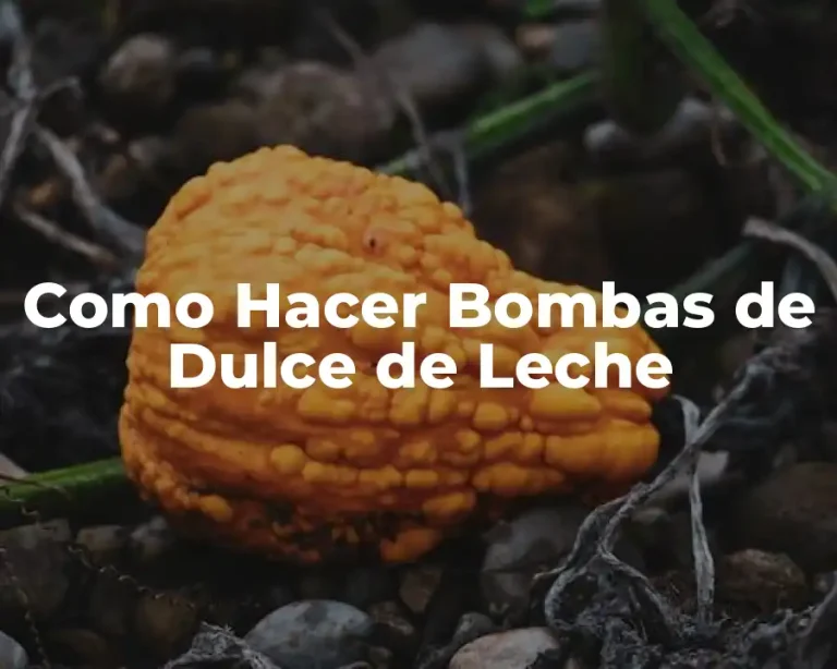 Como Hacer Bombas de Dulce de Leche