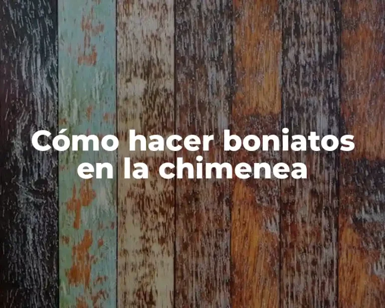 Cómo hacer boniatos en la chimenea