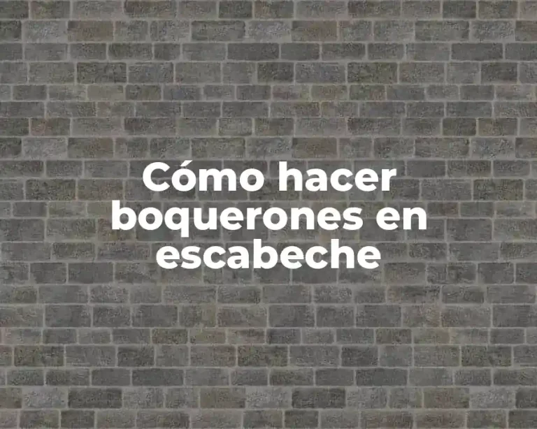 Cómo hacer boquerones en escabeche