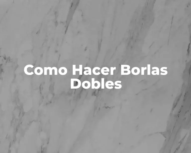 Como Hacer Borlas Dobles