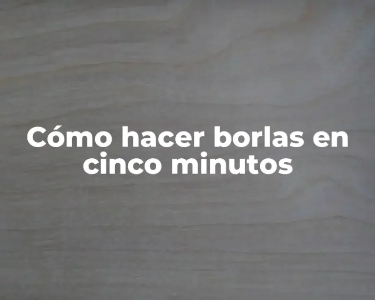 Cómo hacer borlas en cinco minutos