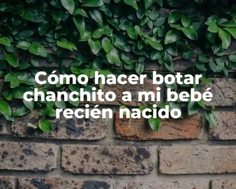 Cómo hacer botar chanchito a mi bebé recién nacido