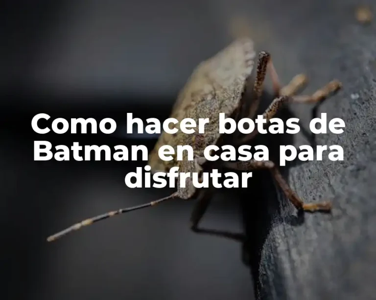 Como hacer botas de Batman en casa para disfrutar