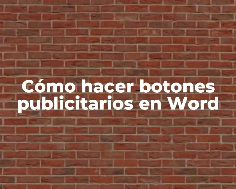Cómo hacer botones publicitarios en Word