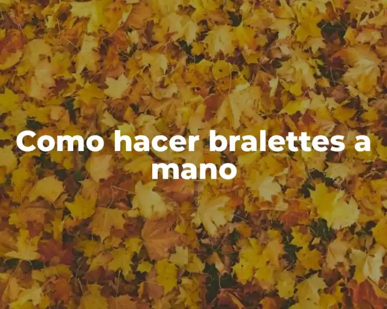 Como hacer bralettes a mano