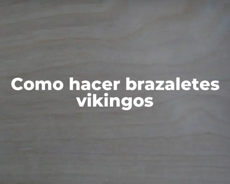 Como hacer brazaletes vikingos