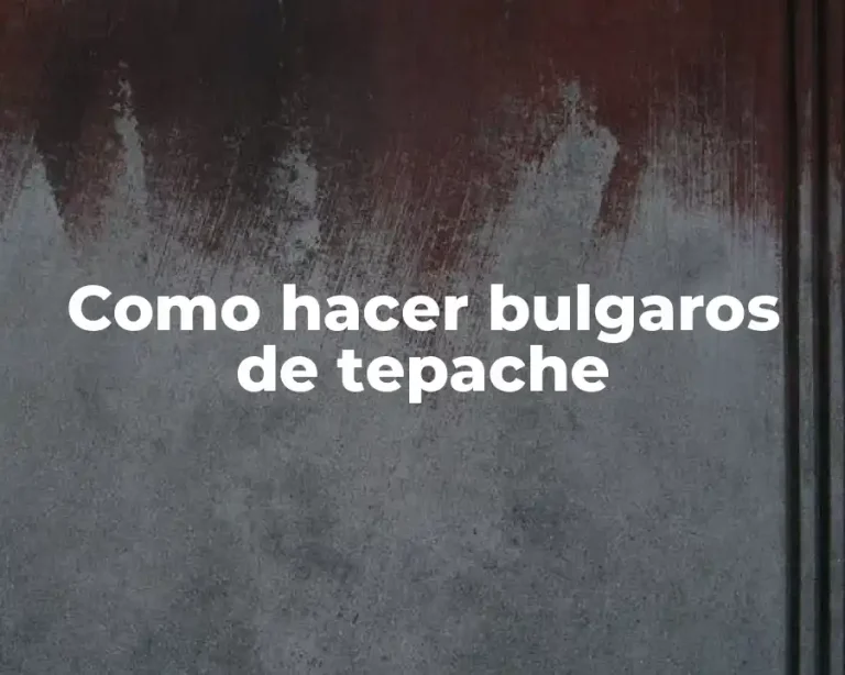 Como hacer bulgaros de tepache