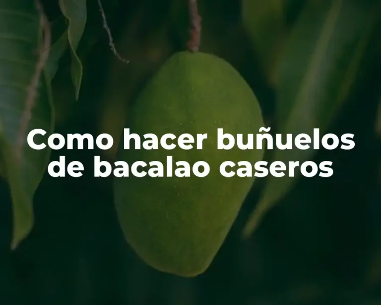 Como hacer buñuelos de bacalao caseros