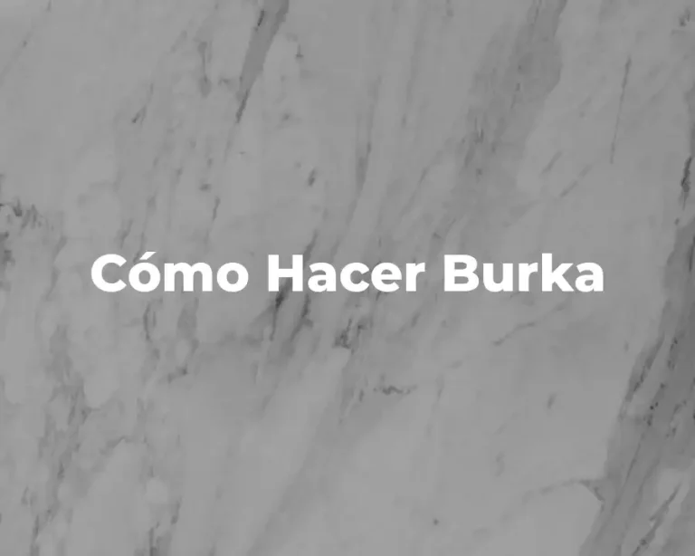 Cómo Hacer Burka