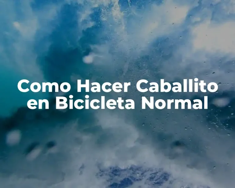 Como Hacer Caballito en Bicicleta Normal