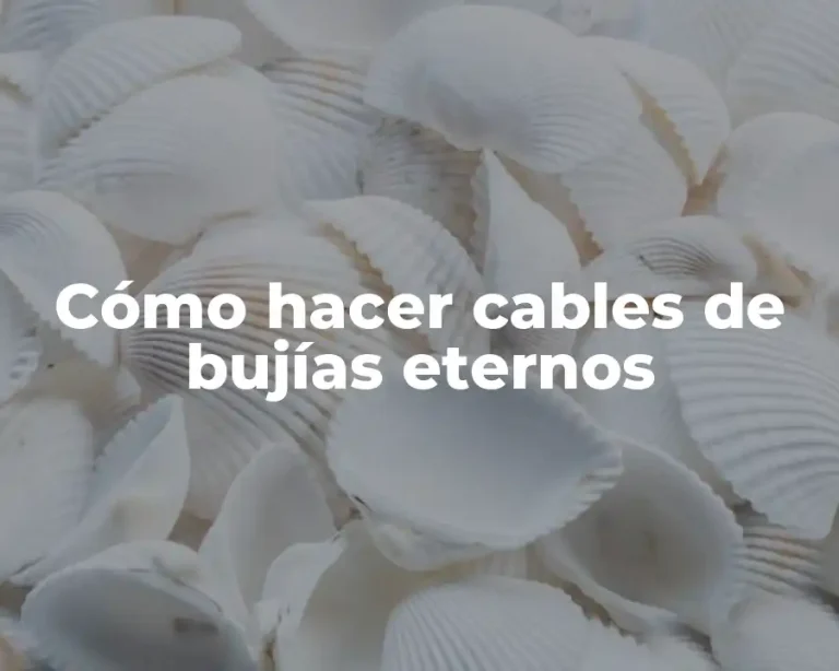 Cómo hacer cables de bujías eternos