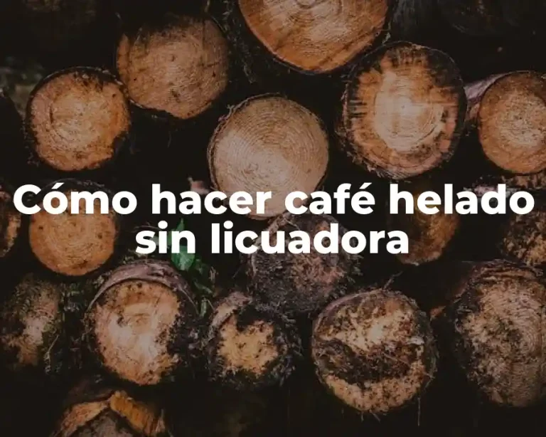 Cómo hacer café helado sin licuadora