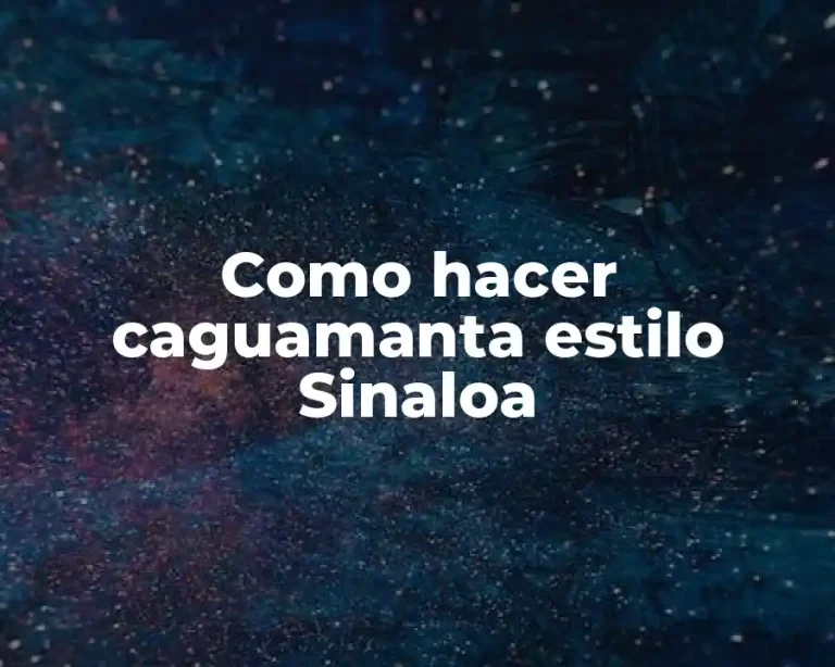 Como hacer caguamanta estilo Sinaloa
