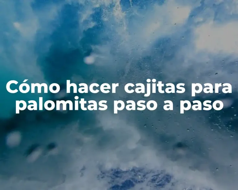 Cómo hacer cajitas para palomitas paso a paso