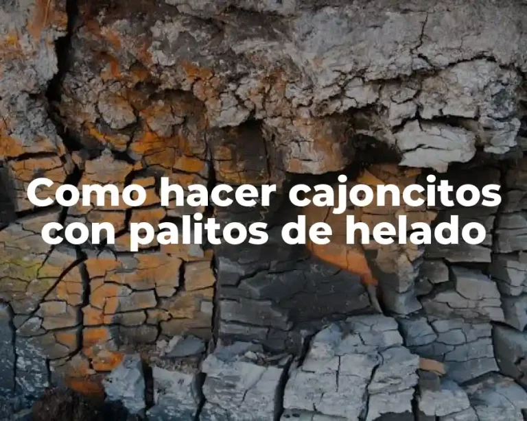 Como hacer cajoncitos con palitos de helado