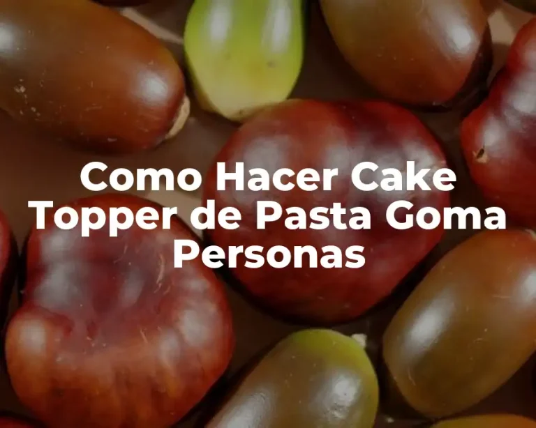 Como Hacer Cake Topper de Pasta Goma Personas