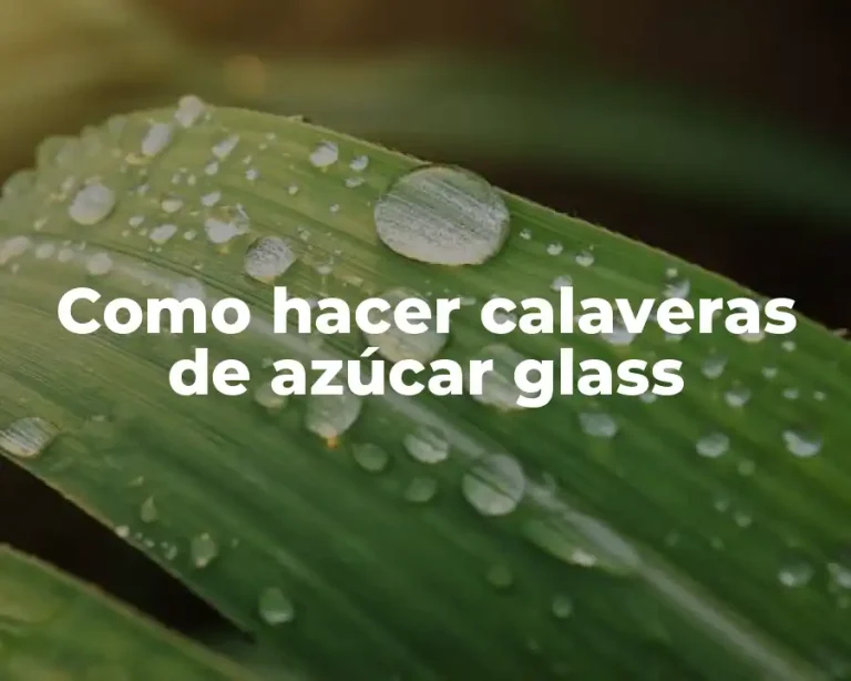 Como hacer calaveras de azúcar glass