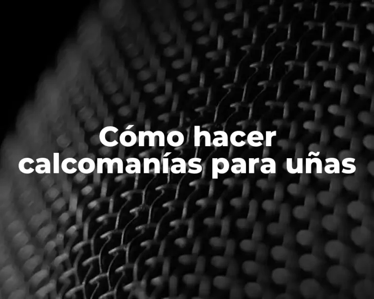Cómo hacer calcomanías para uñas