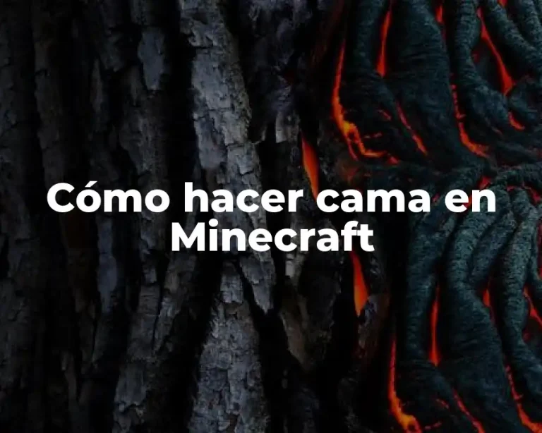 Cómo hacer cama en Minecraft