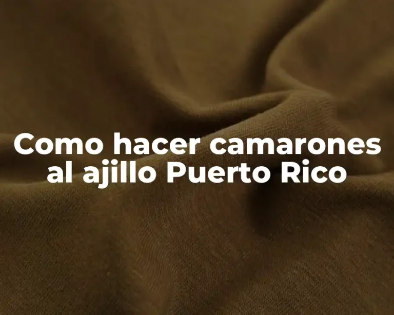 Como hacer camarones al ajillo Puerto Rico