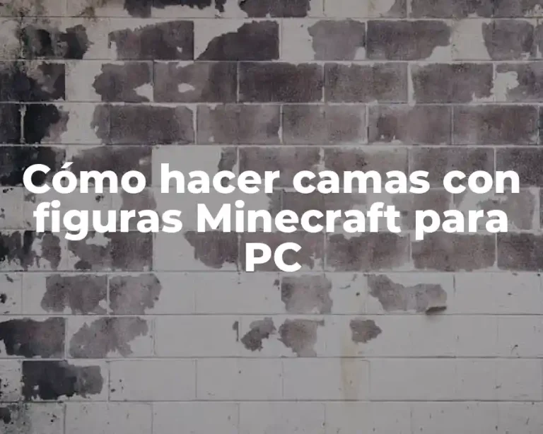 Cómo hacer camas con figuras Minecraft para PC