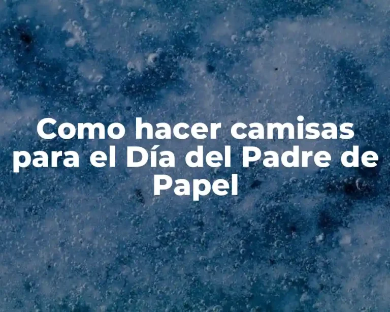 Como hacer camisas para el Día del Padre de Papel