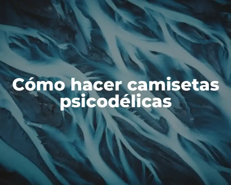 Cómo hacer camisetas psicodélicas