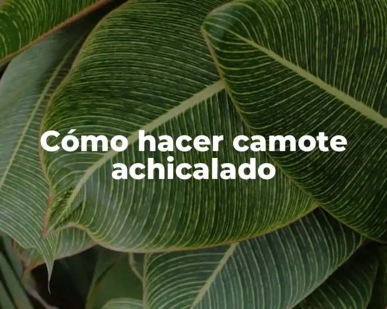 Cómo hacer camote achicalado