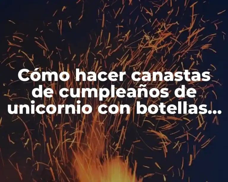 Cómo hacer canastas de cumpleaños de unicornio con botellas recicladas