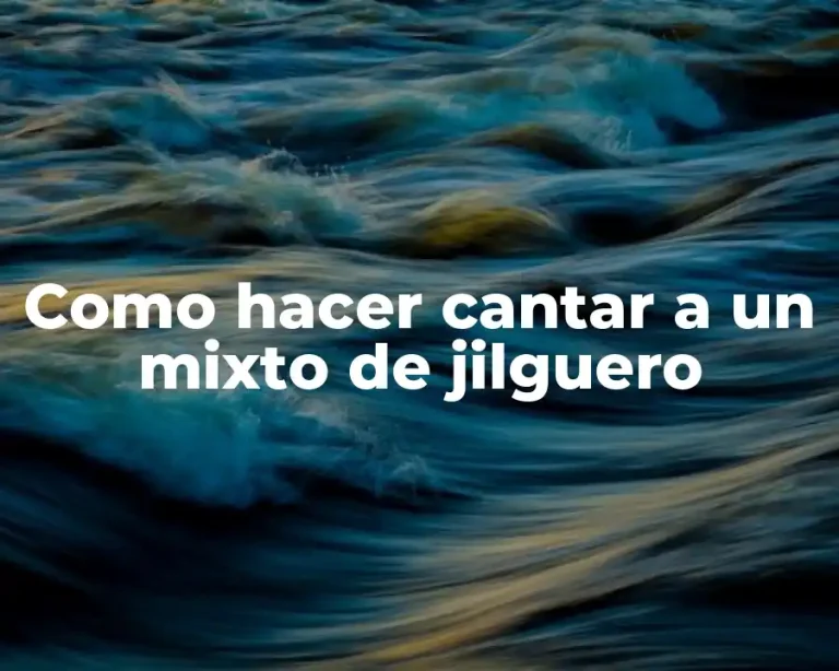 Como hacer cantar a un mixto de jilguero